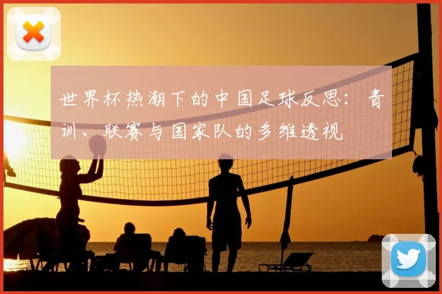 世界杯热潮下的中国足球反思：青训、联赛与国家队的多维透视